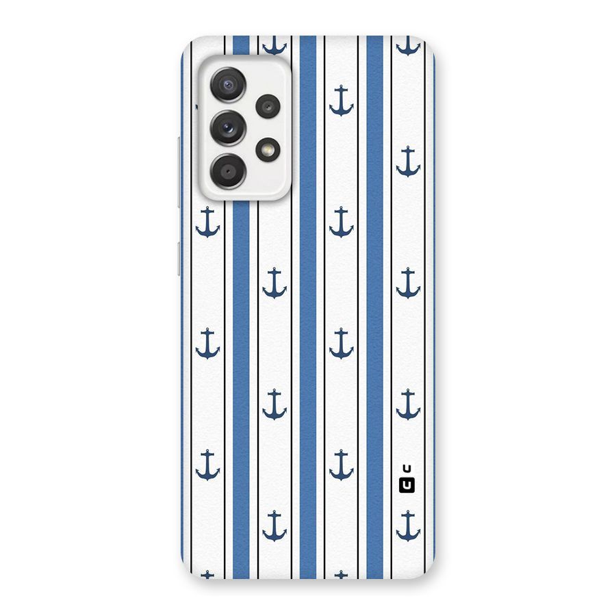 Anchor Stripe Lines Back Case for Galaxy A52