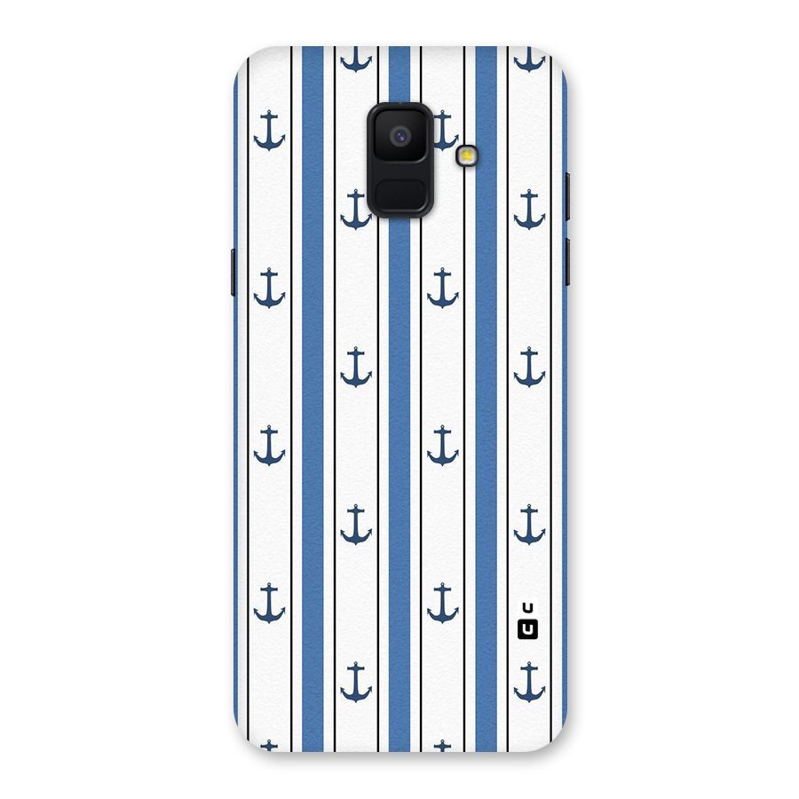 Anchor Stripe Lines Back Case for Galaxy A6 (2018)