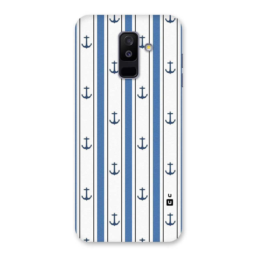Anchor Stripe Lines Back Case for Galaxy A6 Plus