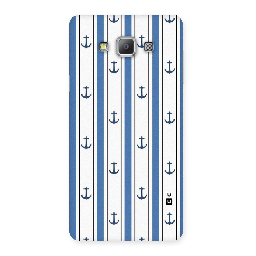 Anchor Stripe Lines Back Case for Galaxy A7