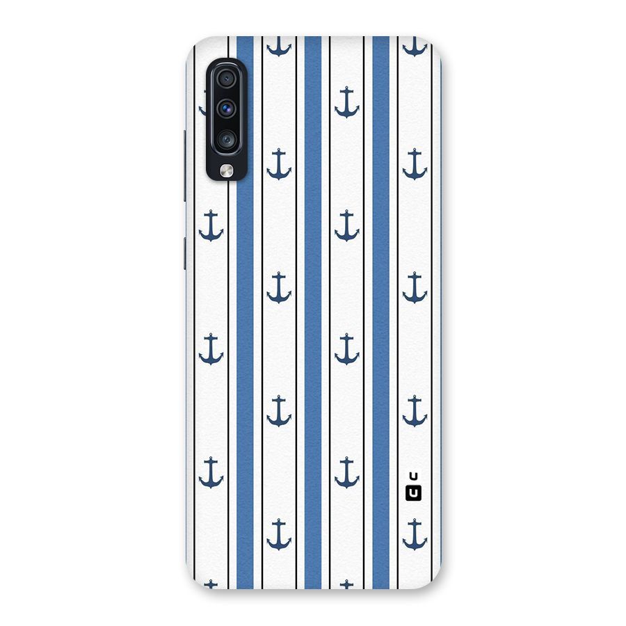 Anchor Stripe Lines Back Case for Galaxy A70