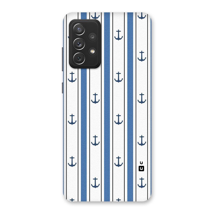 Anchor Stripe Lines Back Case for Galaxy A72