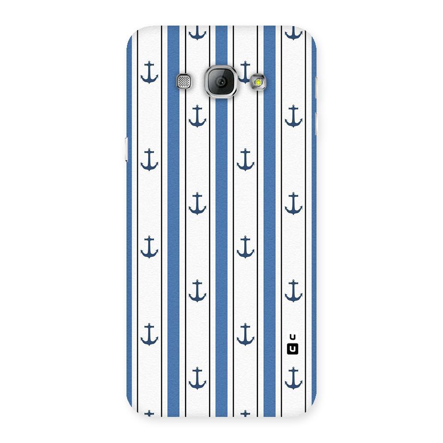 Anchor Stripe Lines Back Case for Galaxy A8