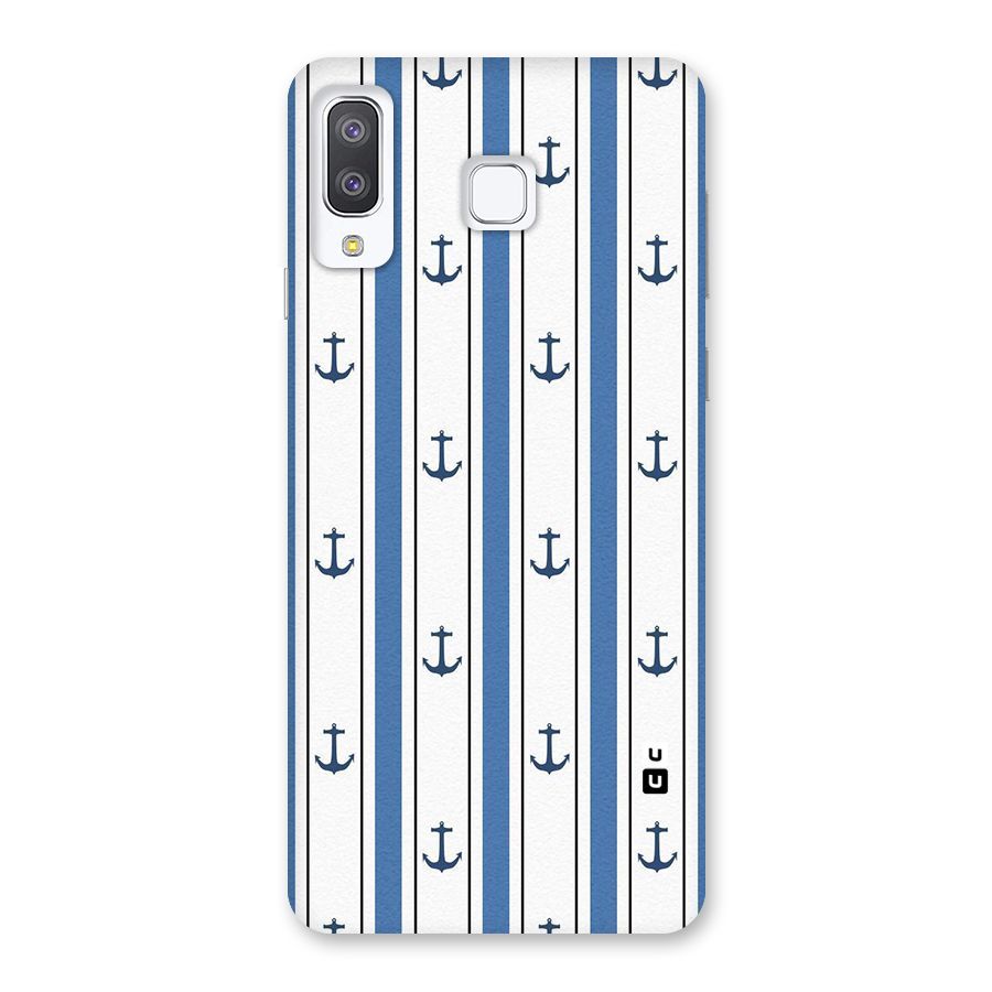 Anchor Stripe Lines Back Case for Galaxy A8 Star
