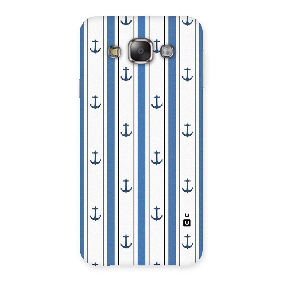 Anchor Stripe Lines Back Case for Galaxy E7