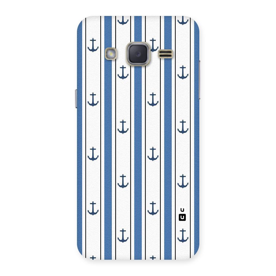 Anchor Stripe Lines Back Case for Galaxy J2