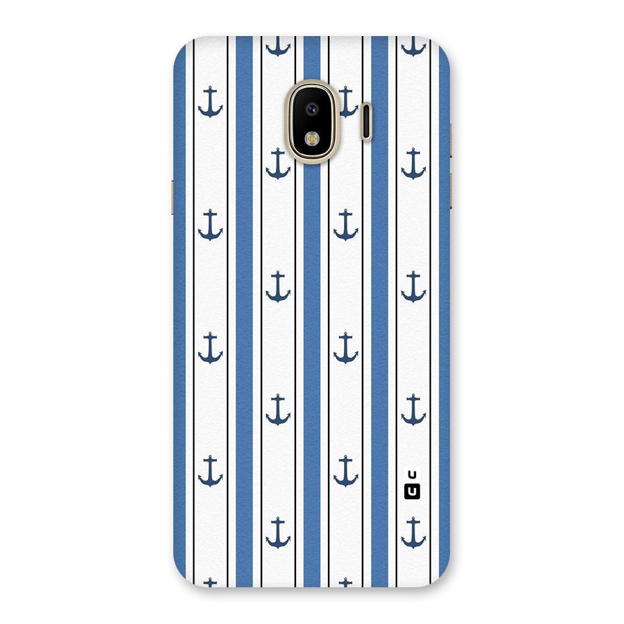 Anchor Stripe Lines Back Case for Galaxy J4