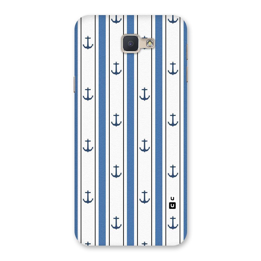 Anchor Stripe Lines Back Case for Galaxy J5 Prime