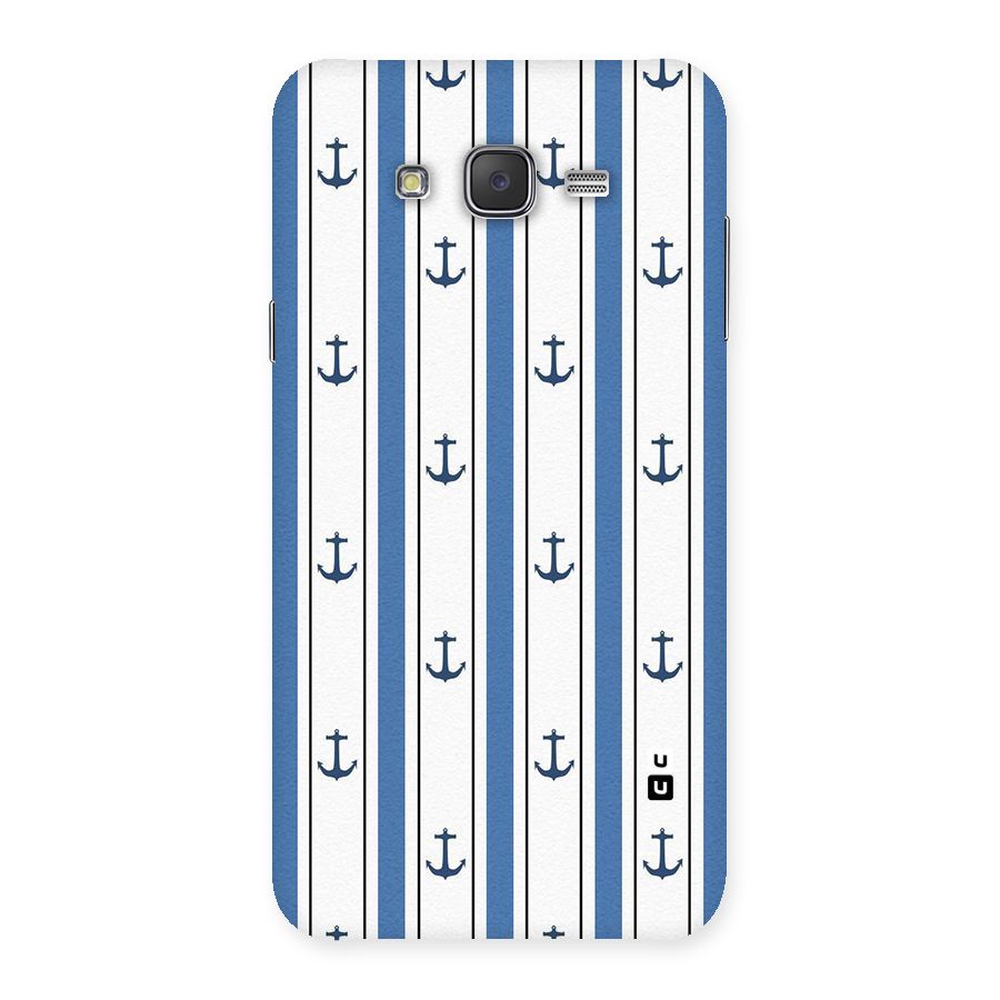 Anchor Stripe Lines Back Case for Galaxy J7