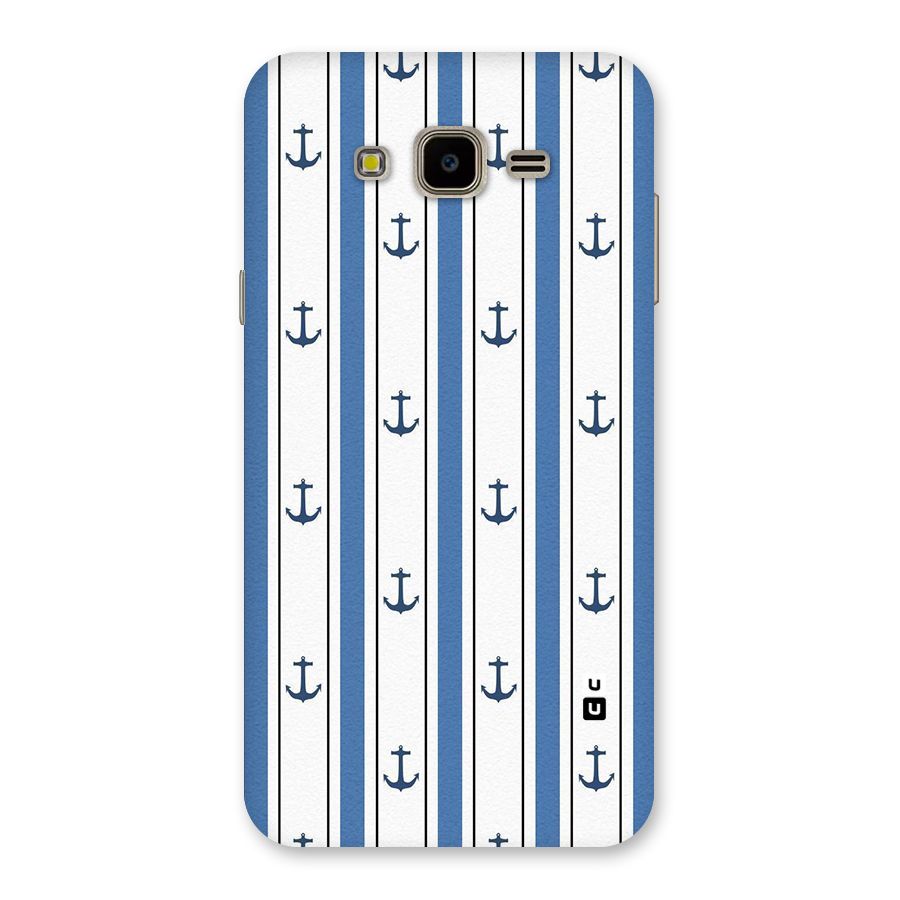 Anchor Stripe Lines Back Case for Galaxy J7 Nxt