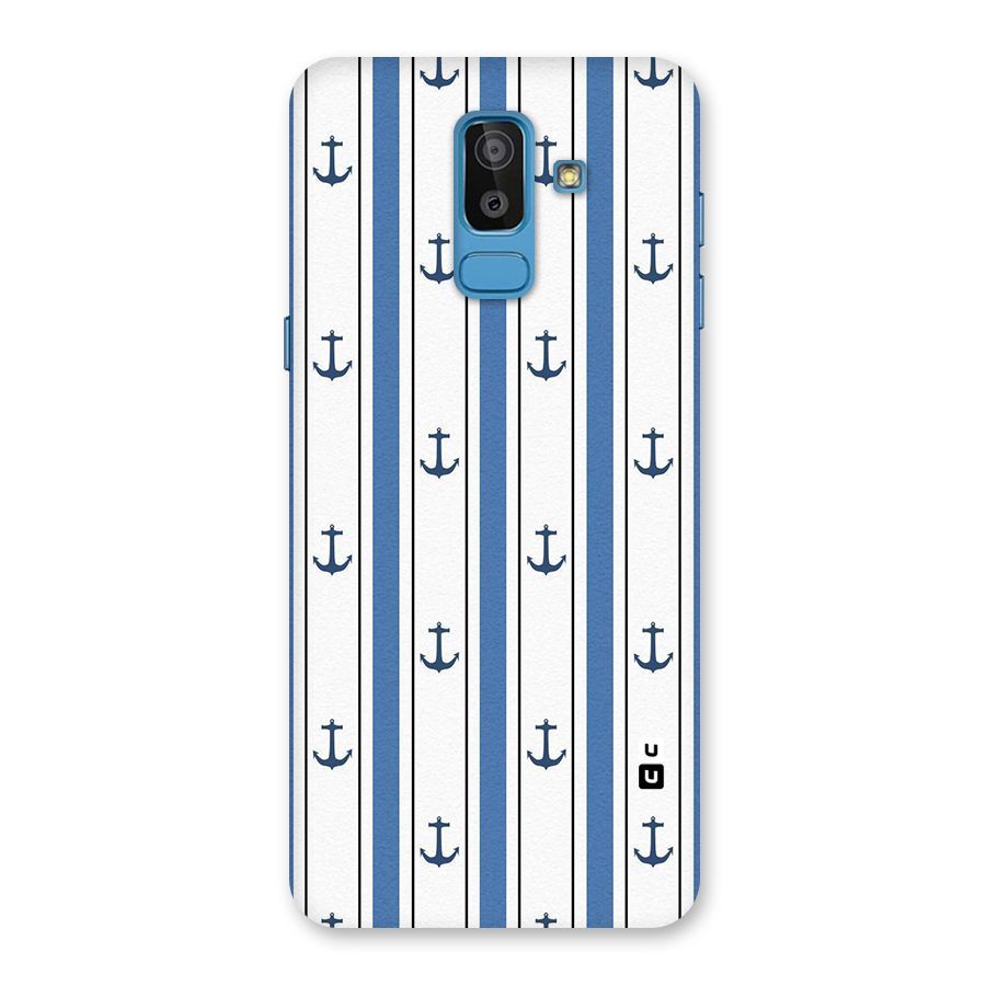 Anchor Stripe Lines Back Case for Galaxy J8