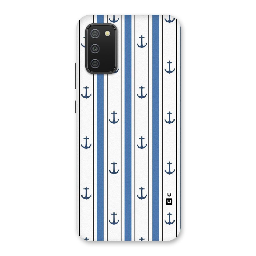 Anchor Stripe Lines Back Case for Galaxy M02s