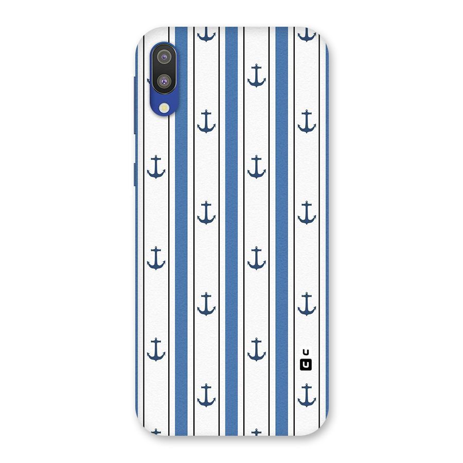 Anchor Stripe Lines Back Case for Galaxy M10