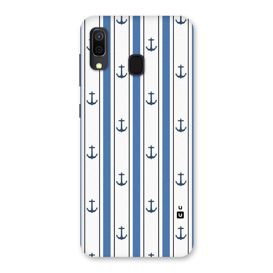 Anchor Stripe Lines Back Case for Galaxy M10s