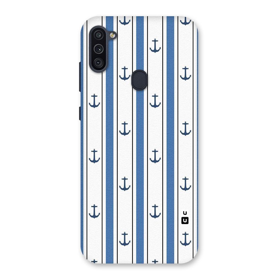Anchor Stripe Lines Back Case for Galaxy M11