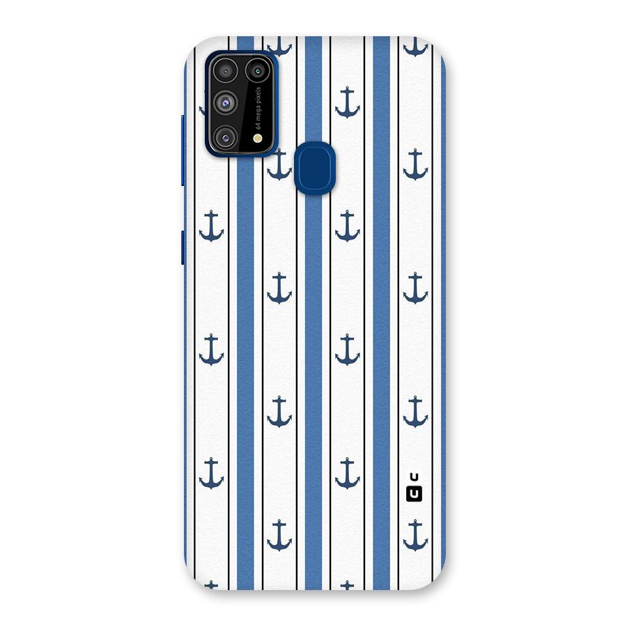 Anchor Stripe Lines Back Case for Galaxy M31