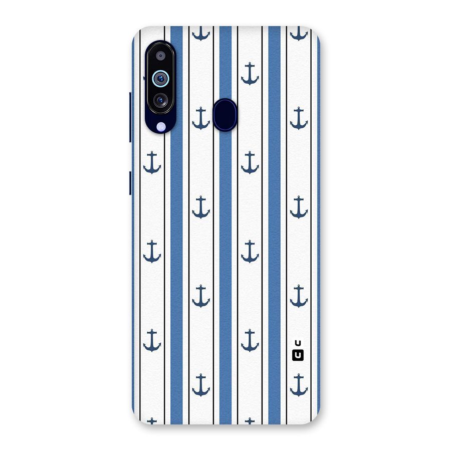 Anchor Stripe Lines Back Case for Galaxy M40