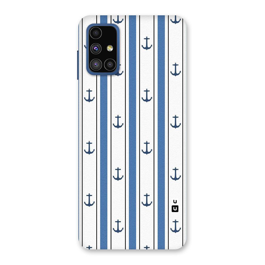Anchor Stripe Lines Back Case for Galaxy M51