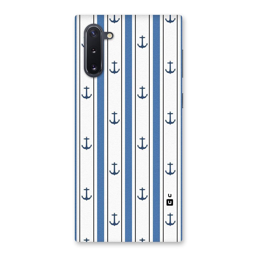 Anchor Stripe Lines Back Case for Galaxy Note 10