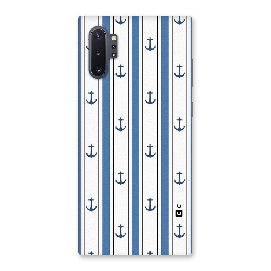 Anchor Stripe Lines Back Case for Galaxy Note 10 Plus