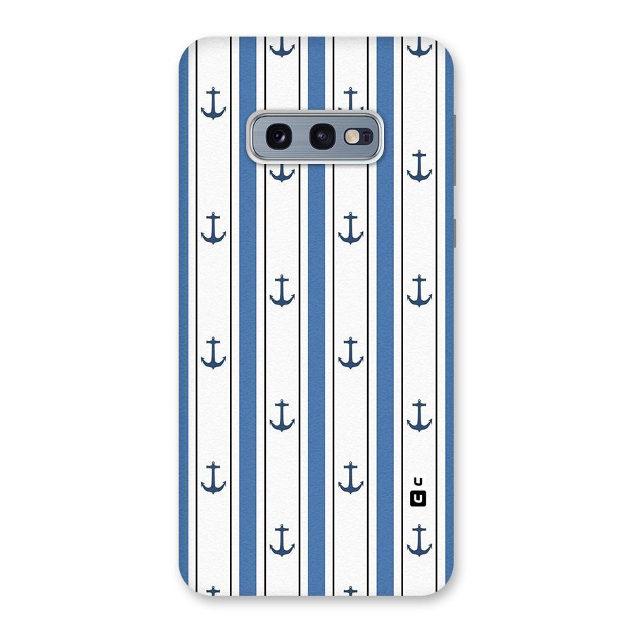 Anchor Stripe Lines Back Case for Galaxy S10e