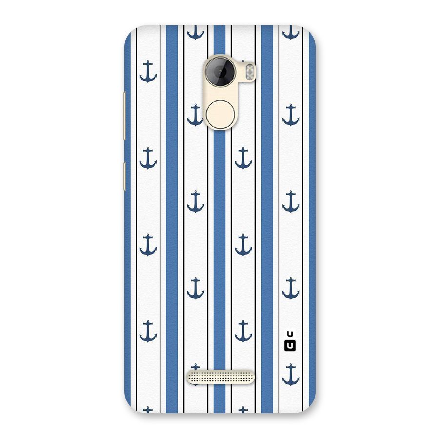 Anchor Stripe Lines Back Case for Gionee A1 LIte