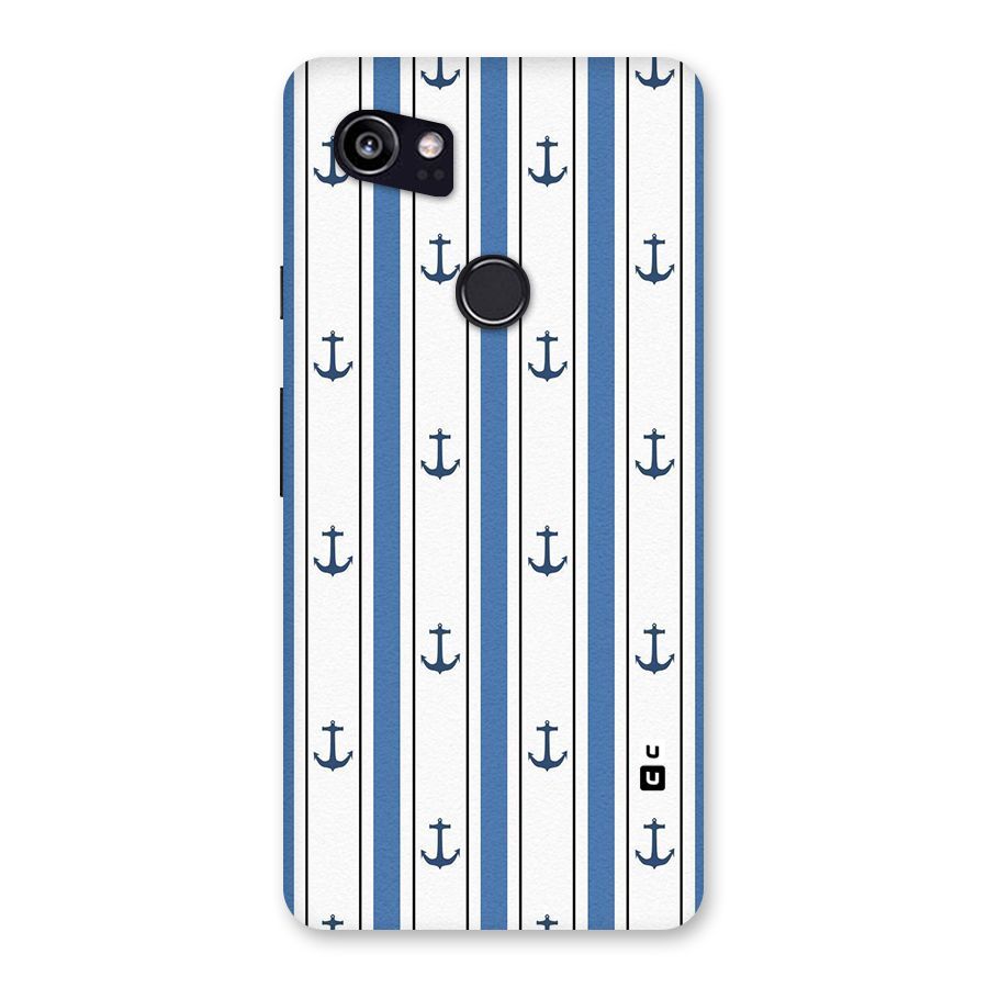 Anchor Stripe Lines Back Case for Google Pixel 2 XL