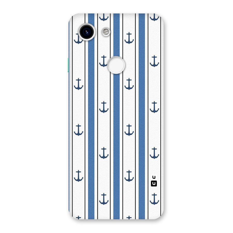 Anchor Stripe Lines Back Case for Google Pixel 3