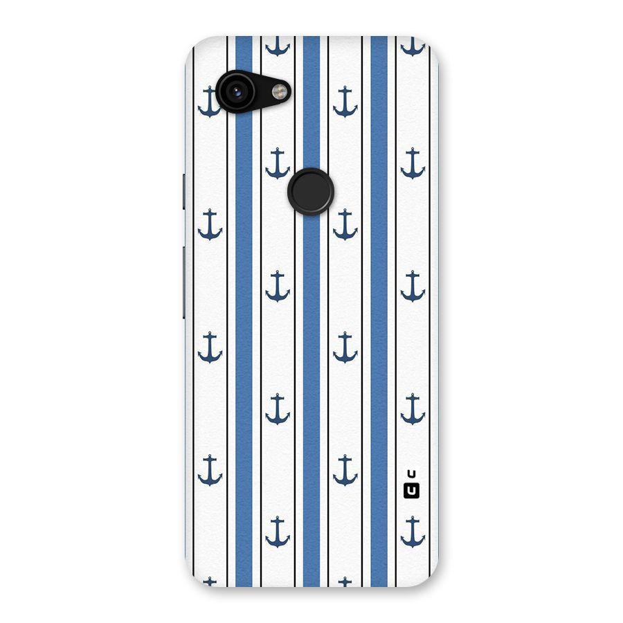 Anchor Stripe Lines Back Case for Google Pixel 3a