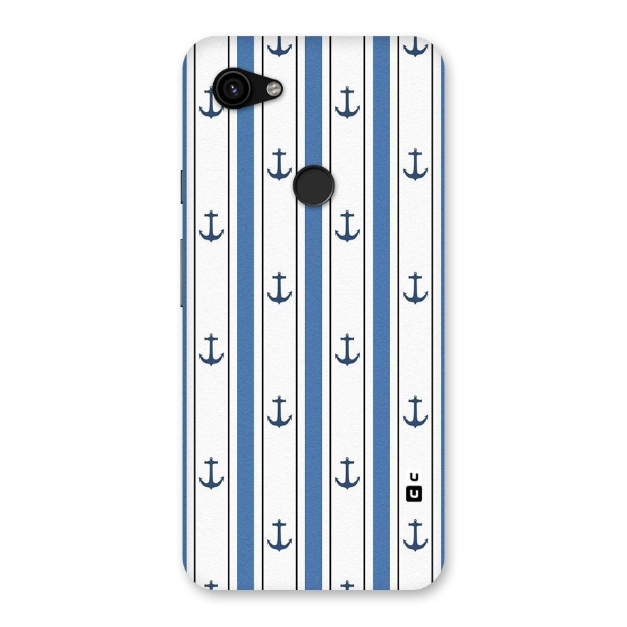Anchor Stripe Lines Back Case for Google Pixel 3a XL