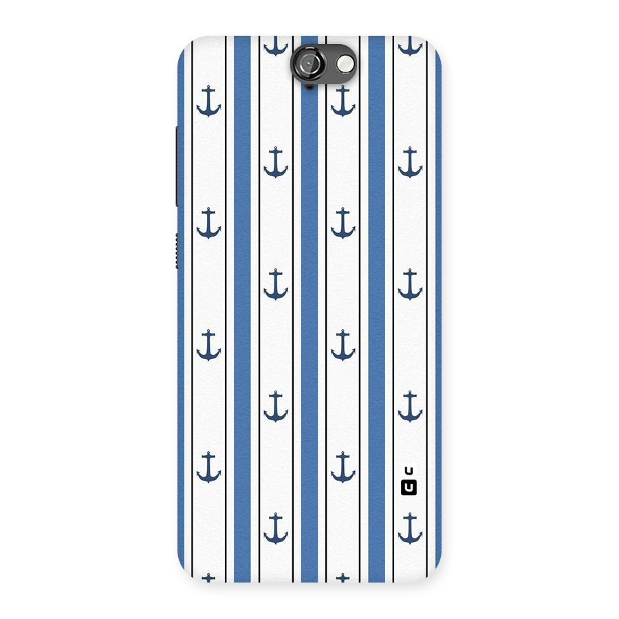 Anchor Stripe Lines Back Case for HTC One A9