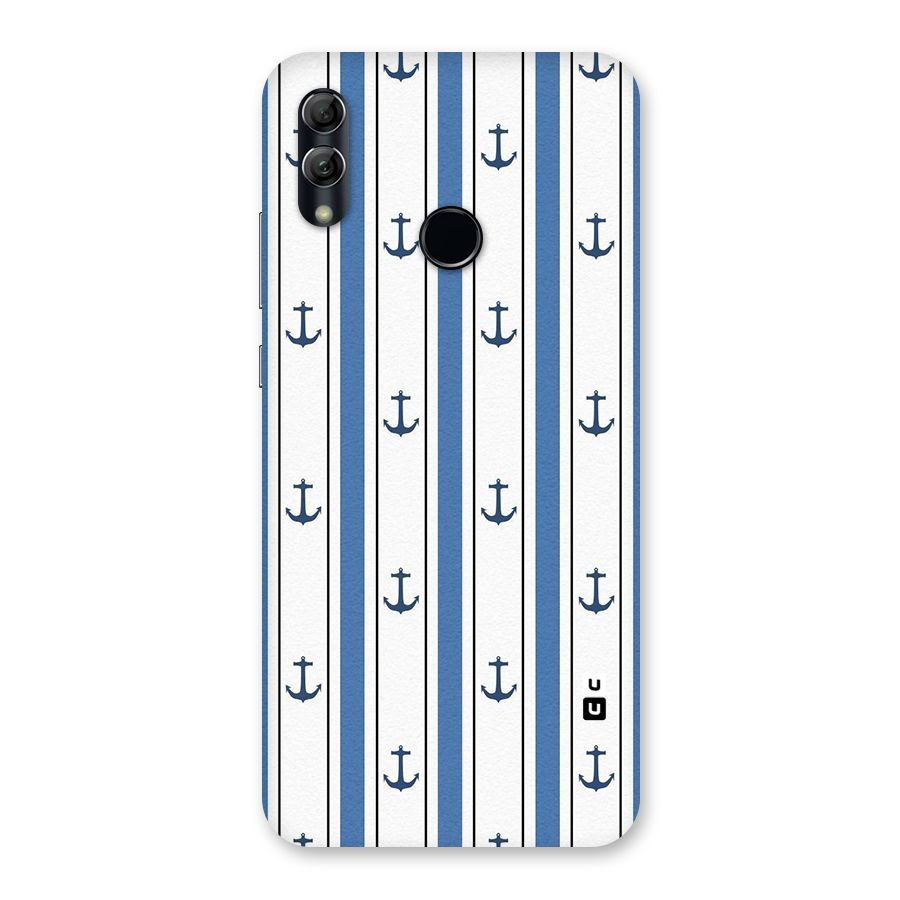 Anchor Stripe Lines Back Case for Honor 10 Lite
