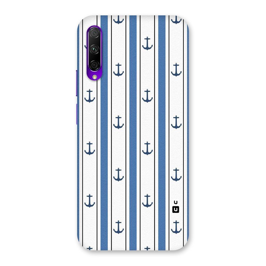 Anchor Stripe Lines Back Case for Honor 9X Pro
