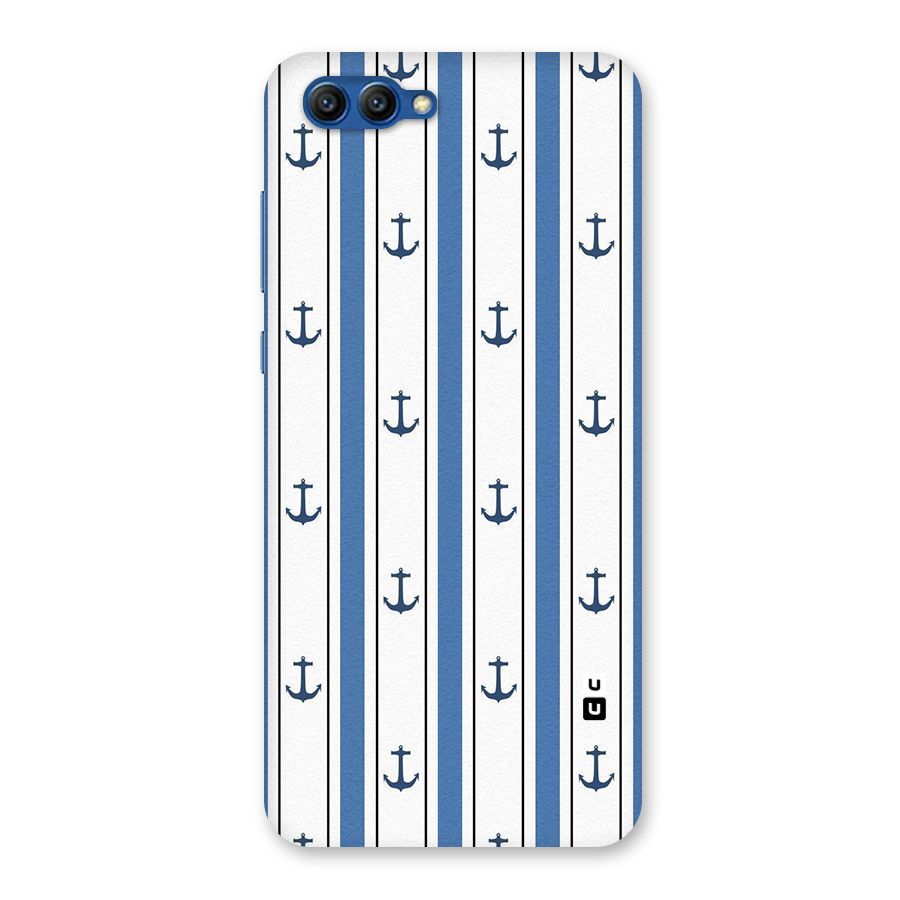Anchor Stripe Lines Back Case for Honor View 10
