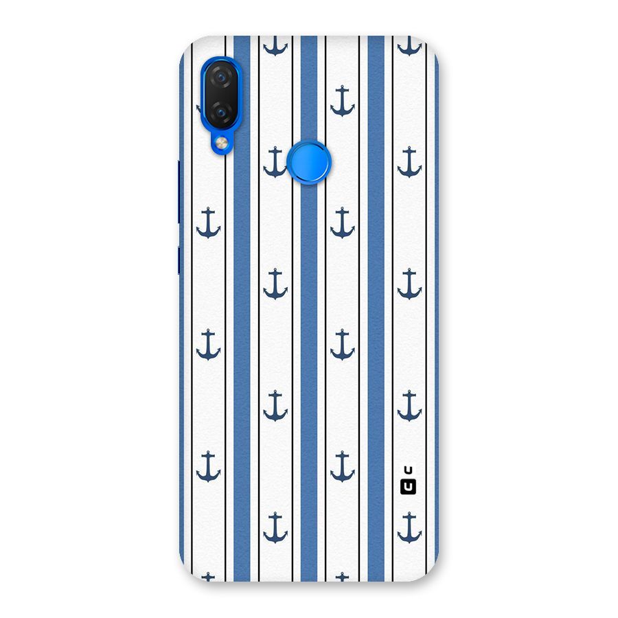 Anchor Stripe Lines Back Case for Huawei P Smart+