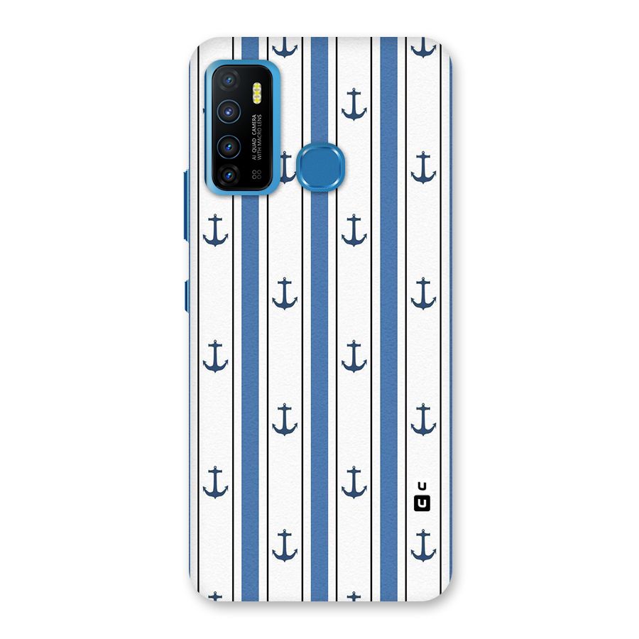 Anchor Stripe Lines Back Case for Infinix Hot 9