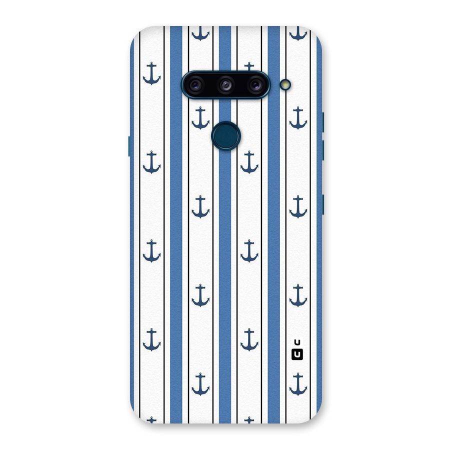 Anchor Stripe Lines Back Case for LG  V40 ThinQ