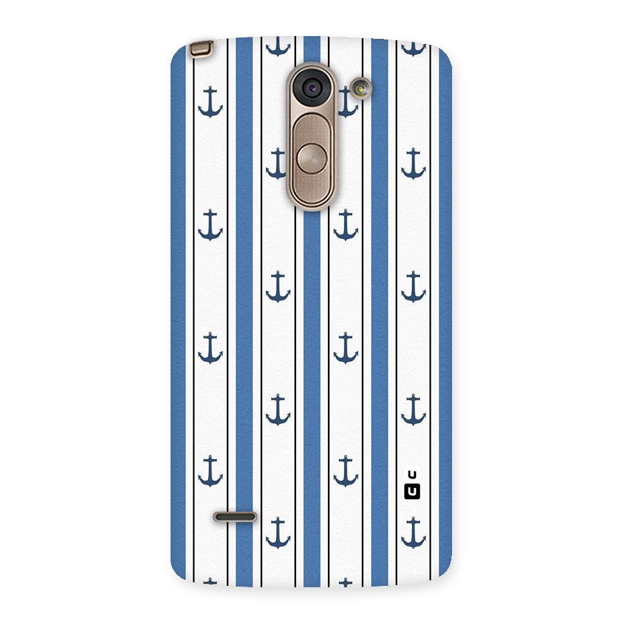 Anchor Stripe Lines Back Case for LG G3 Stylus