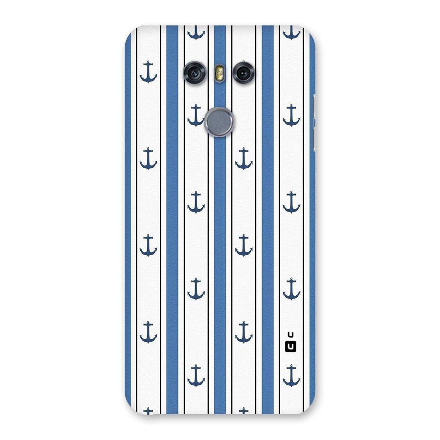 Anchor Stripe Lines Back Case for LG G6