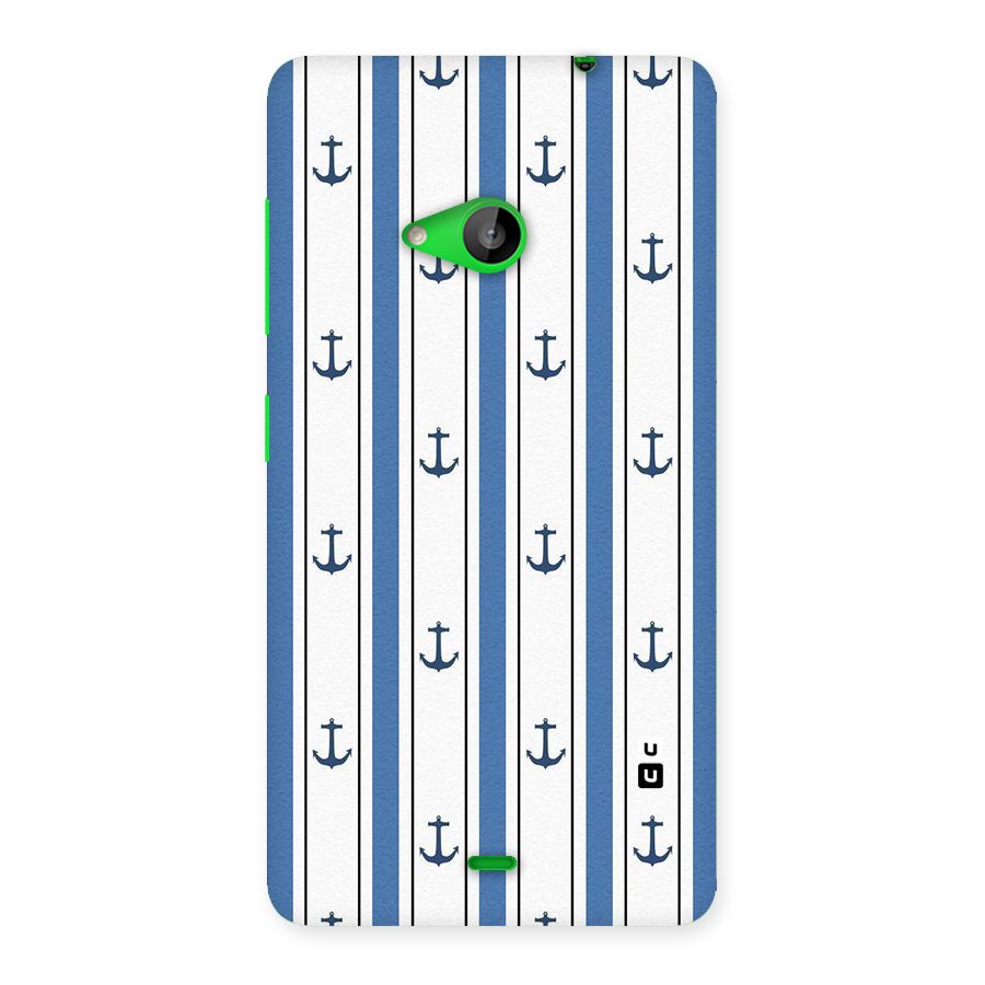 Anchor Stripe Lines Back Case for Lumia 535