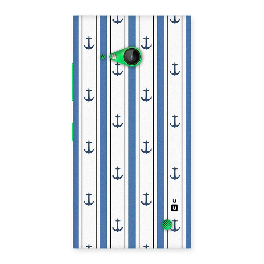 Anchor Stripe Lines Back Case for Lumia 730
