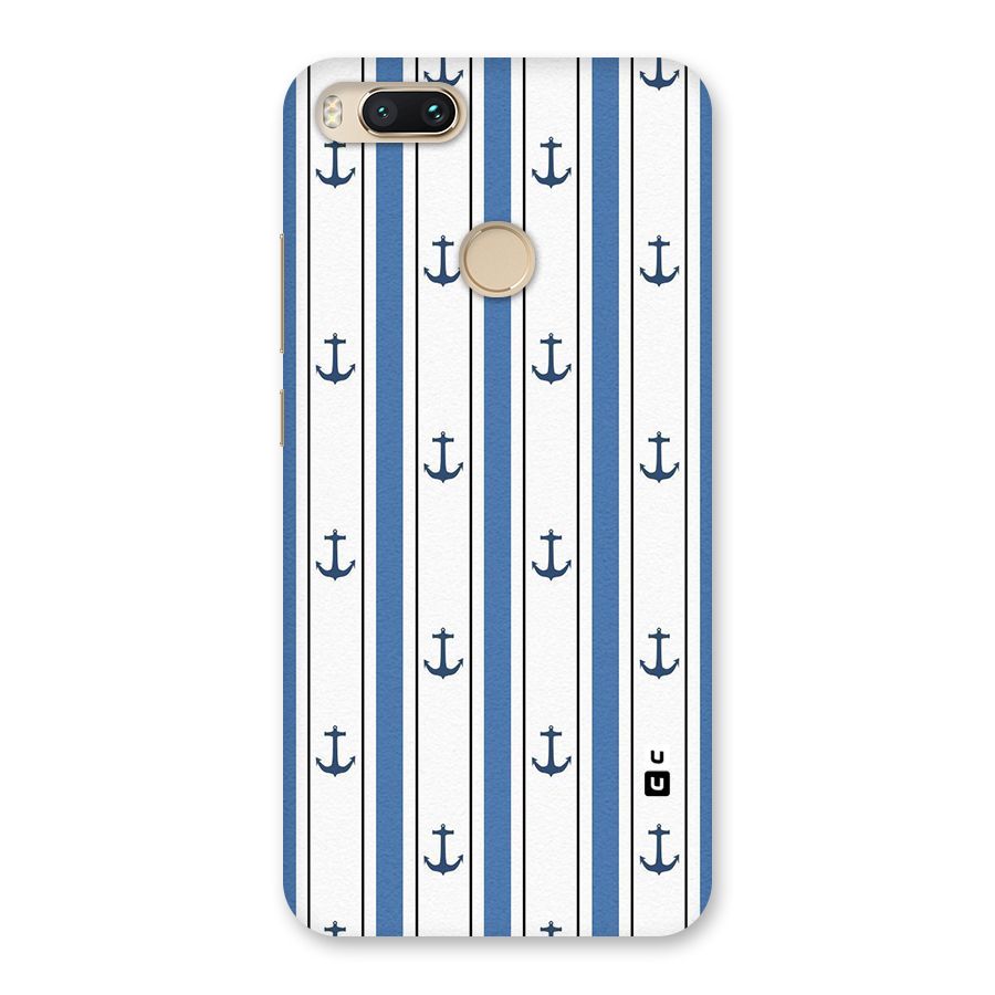 Anchor Stripe Lines Back Case for Mi A1