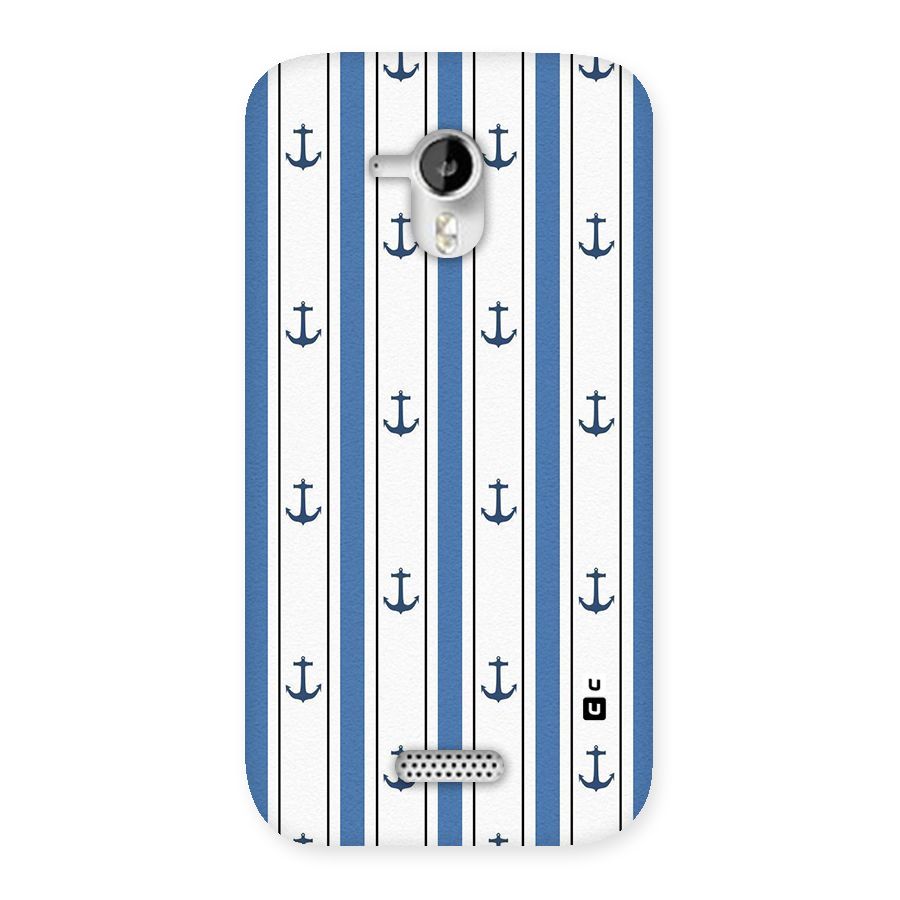 Anchor Stripe Lines Back Case for Micromax Canvas HD A116