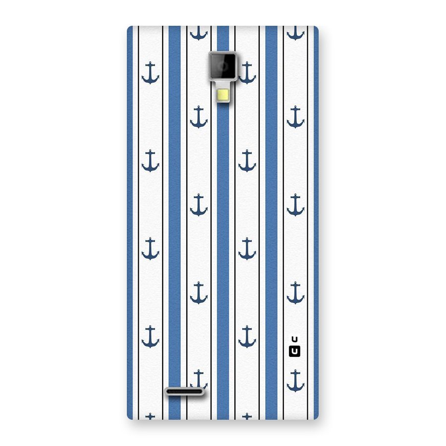 Anchor Stripe Lines Back Case for Micromax Canvas Xpress A99