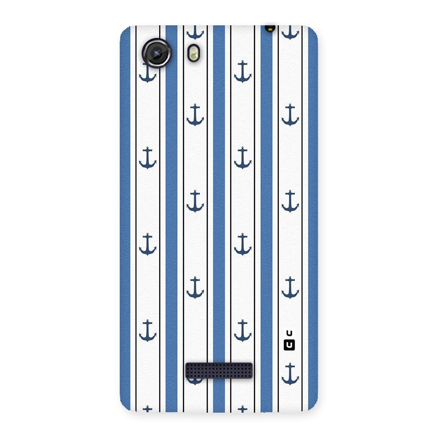Anchor Stripe Lines Back Case for Micromax Unite 3