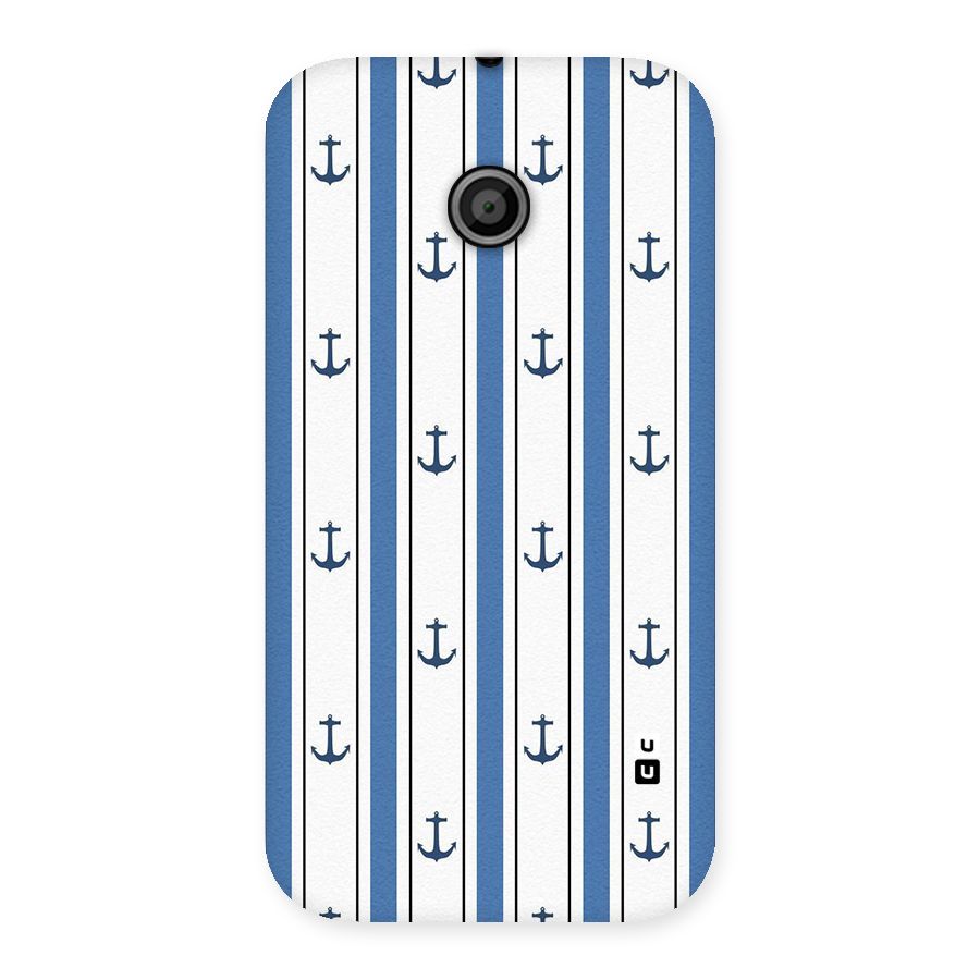 Anchor Stripe Lines Back Case for Moto E