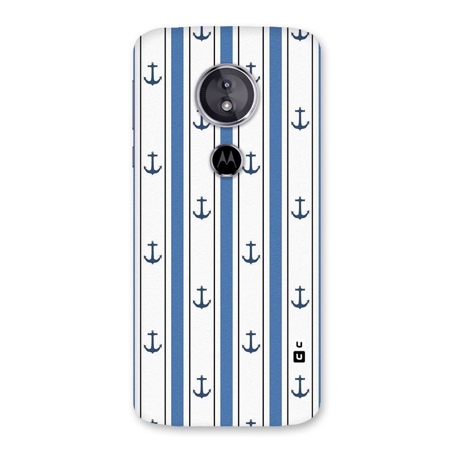 Anchor Stripe Lines Back Case for Moto E5