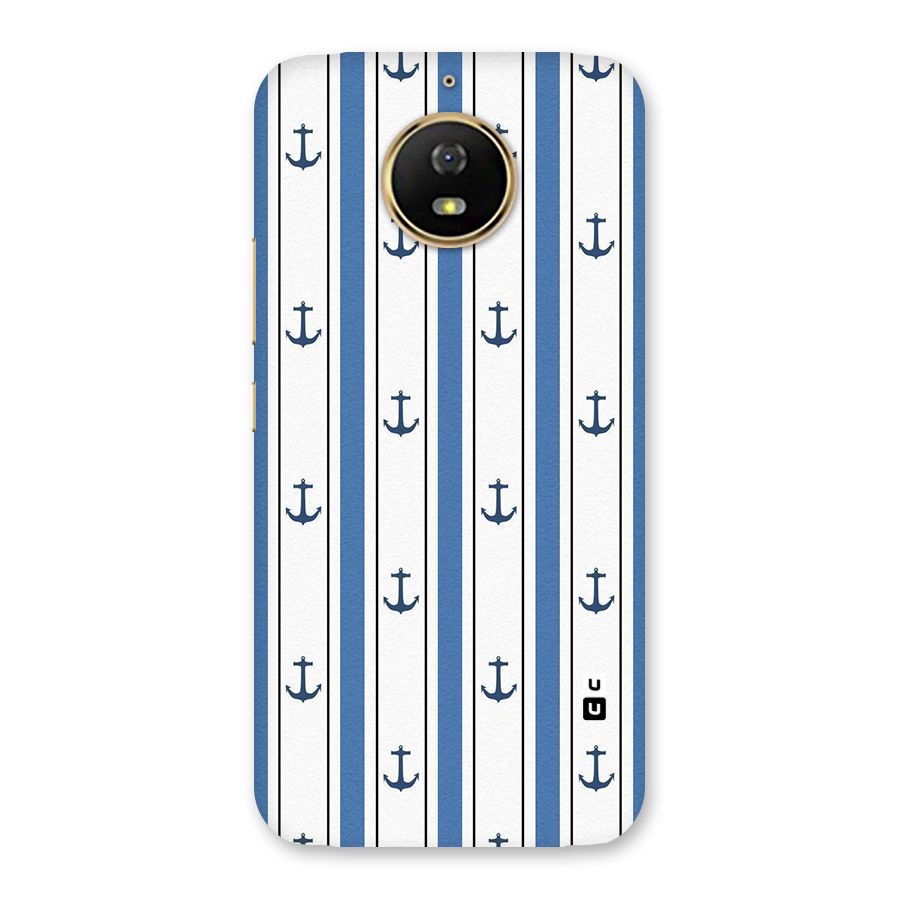 Anchor Stripe Lines Back Case for Moto G5s