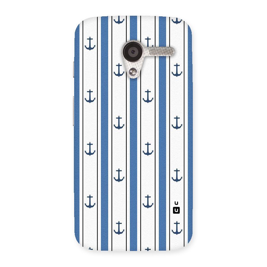 Anchor Stripe Lines Back Case for Moto X