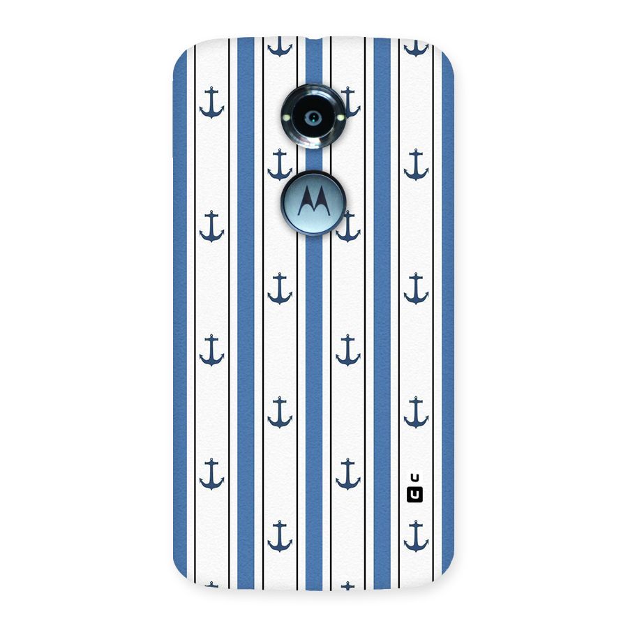 Anchor Stripe Lines Back Case for Moto X 2nd Gen